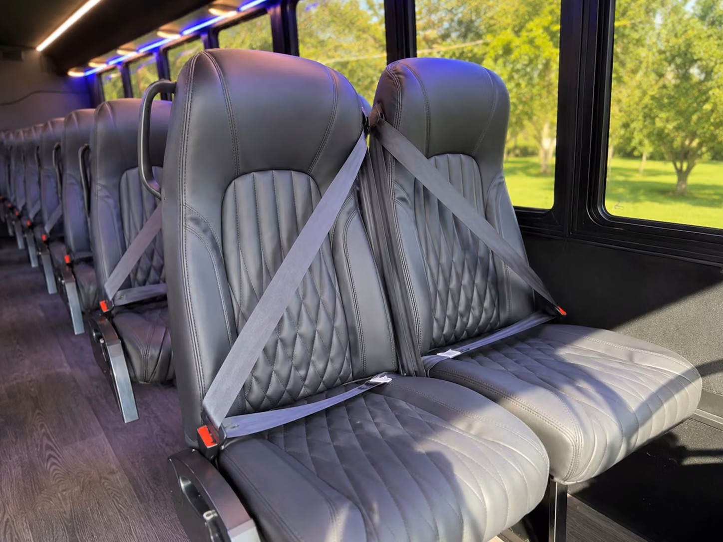 18 passenger minibus interior