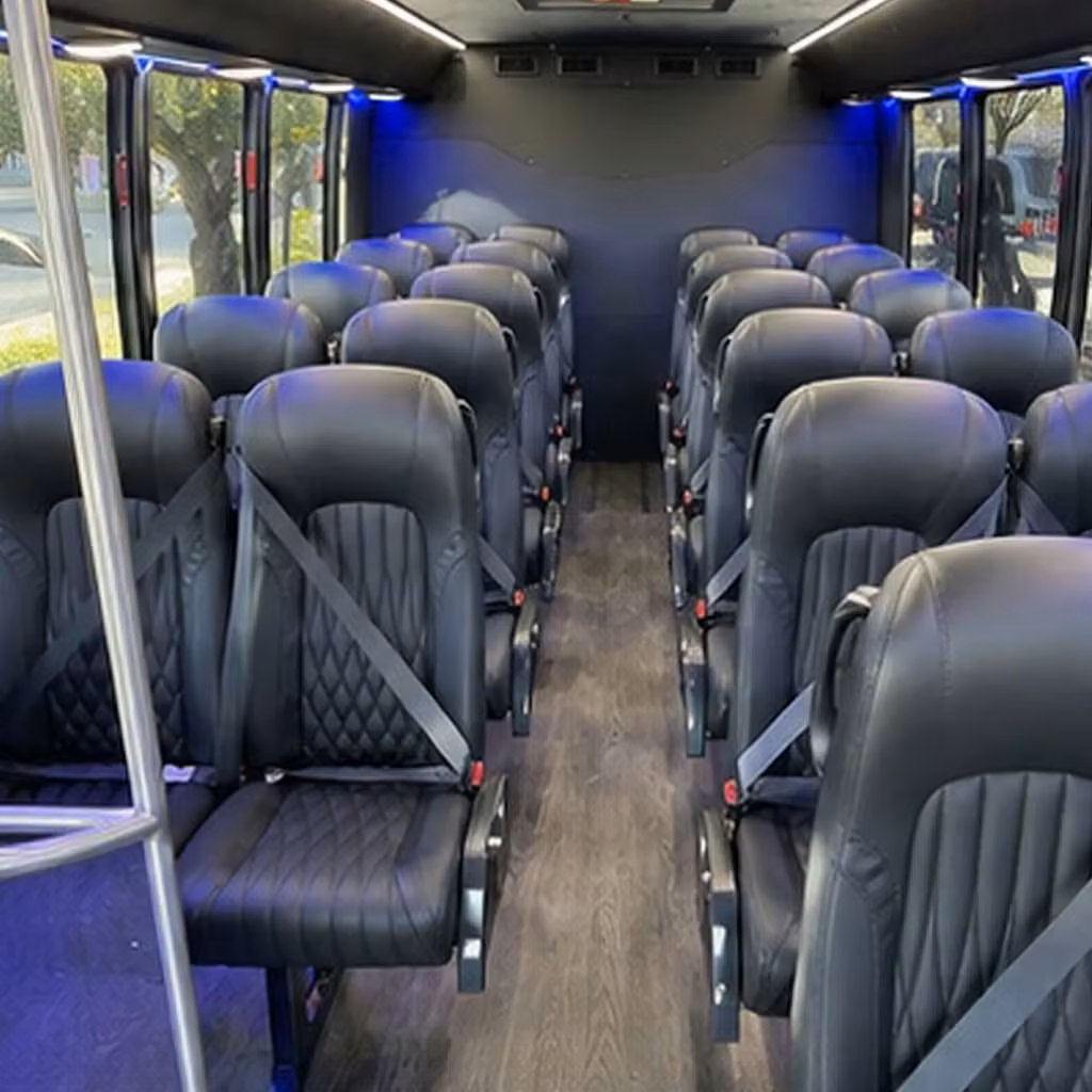 25 passenger minibus inside