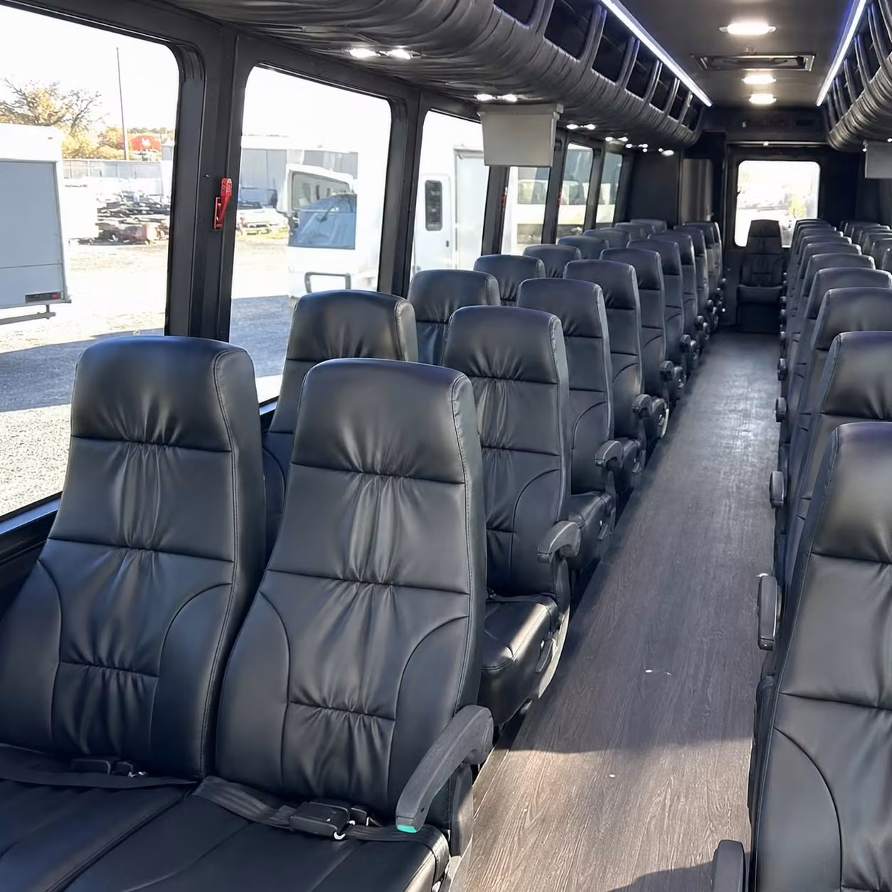 28 passenger minibus interior