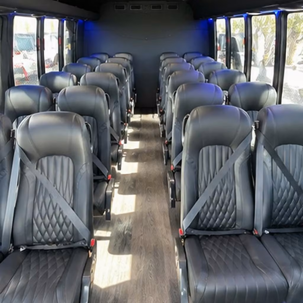 30 passenger minibus inside