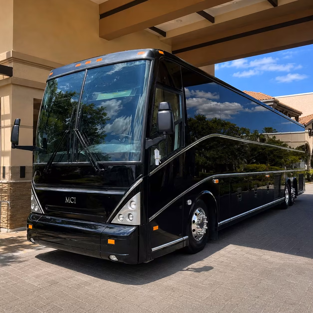 56 passenger charter bus